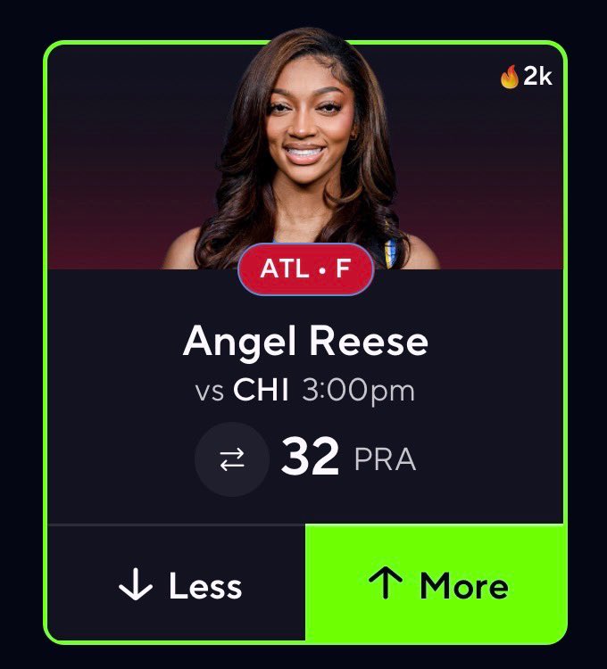 Dee_rose901's tweet photo. 🚨🏀 WNBA POTD #166 🏀🚨

*** POTD Record 118-47 ***

📊 Old Team Narrative 😈

📊 Went Over 32.0 PRA Last Month when Facing her Old Team recording 38 PRA 😱

📊 Angel Reese will definitely have a point to prove today 🔥

LIKE 👍 = Tailing 🏄‍♂️ 

••• For VIP Plays Click Link In Bio •••