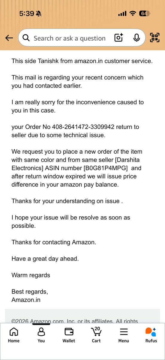 AkshayaIII's tweet photo. @amazonIN i also have all the call recordings! I want you to process the refund immediately and I have already registered a consumer complaint with the National consumer helpline for fooling customers like this. I am going to file a police complaint and claim a compensation ! https://t.co/VbE7PoTBDa