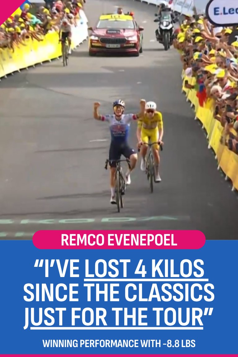 No1WLS's tweet photo. REMCO, who lost 8.8 pounds,
WINS the @LeTour Mountain Stage
The evidence is very strong:
Athletes who reduce excess body fat #ScoreMore and #WinMore. Your best season is waiting.
Ready to make it happen?
Join the FitCampPRO Athlete Plan today:
https://t.co/OAXjvU2uFS
We'll help you all the way to prevent weight cycling (yo-yo), it’s actually easier than we’ve all been told...