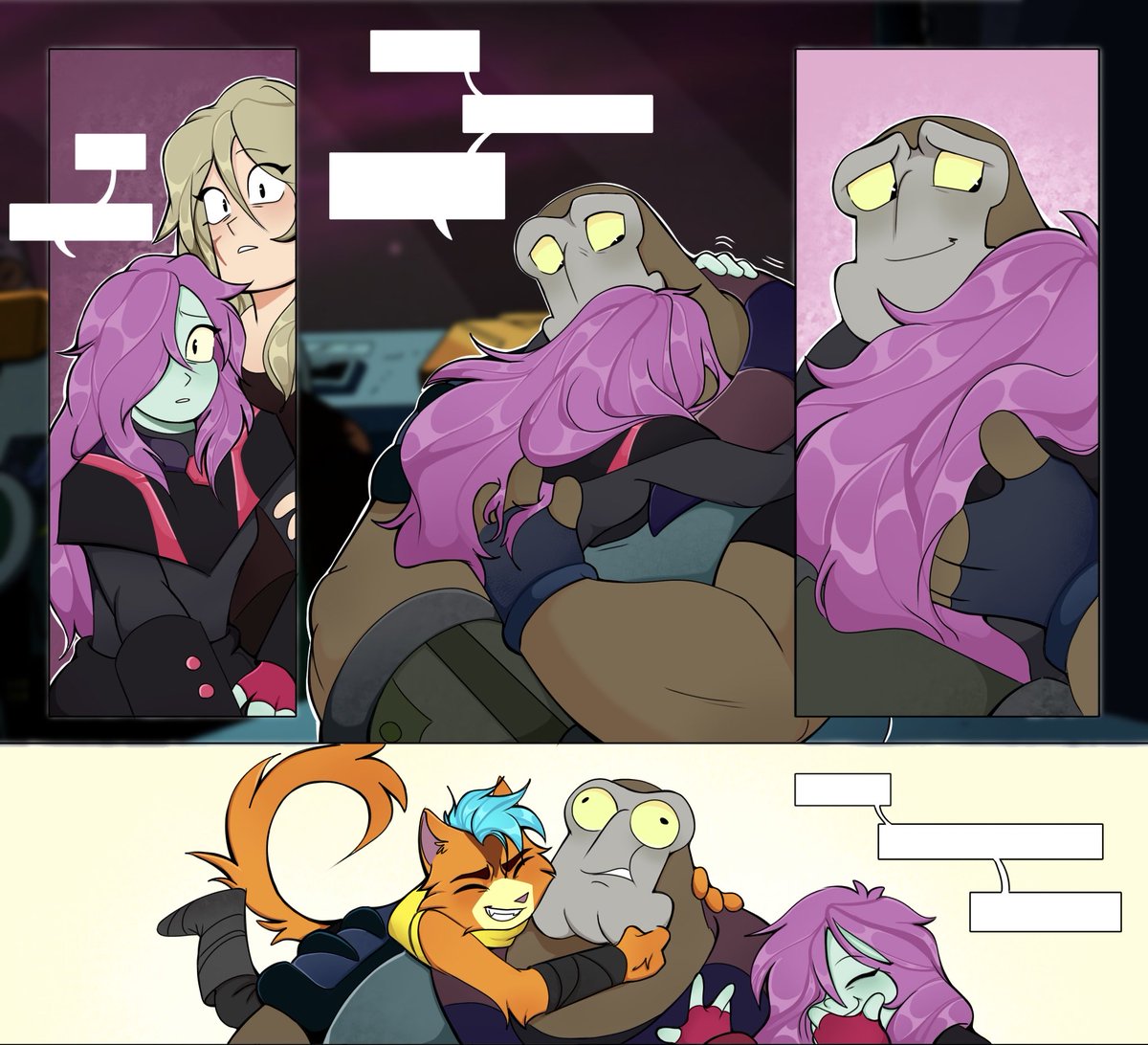 NicogdeK's tweet photo. Hello everyone ✨
I've finally graduated from college, and I'm free!!!

These are tiny pages that I drew in college✨👉👈
I was thinking about what would have happened if Fox had stayed with us in season  3 (I miss him so much) 😭🩷

#FinalSpace https://t.co/5IgNoTYYw5