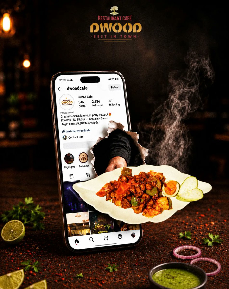 dwoodcafe's tweet photo. Where Every Bite Tells a Story! 🍽️✨

📍 2nd Floor, GM Mall, Jagat Farm, Block E, Chandila, Gamma 1, Greater Noida, Uttar Pradesh – 201308
📞 For Reservations: 95555 66675

Follow us for the latest offers, events, and delicious updates. See you soon! ❤️

#DWOOD #dwoodcafe https://t.co/AXizqksIcr