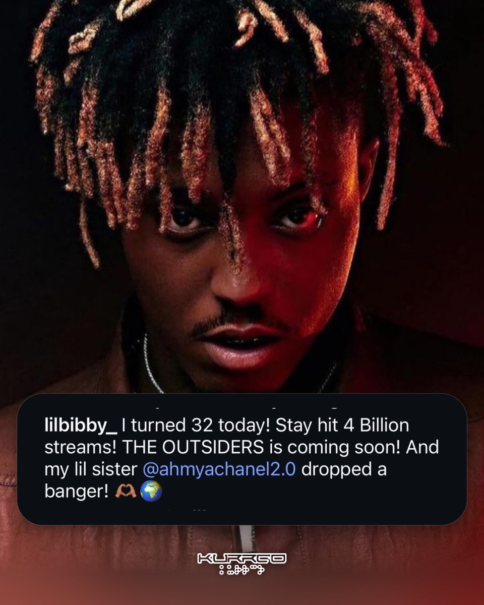Kurrco's tweet photo. Another Juice WRLD album may be on the way 🤔

Lil Bibby says ‘THE OUTSIDERS’ is “coming soon,” which was the working title of the album Juice was working on before his passing. https://t.co/p7W0E5oahy
