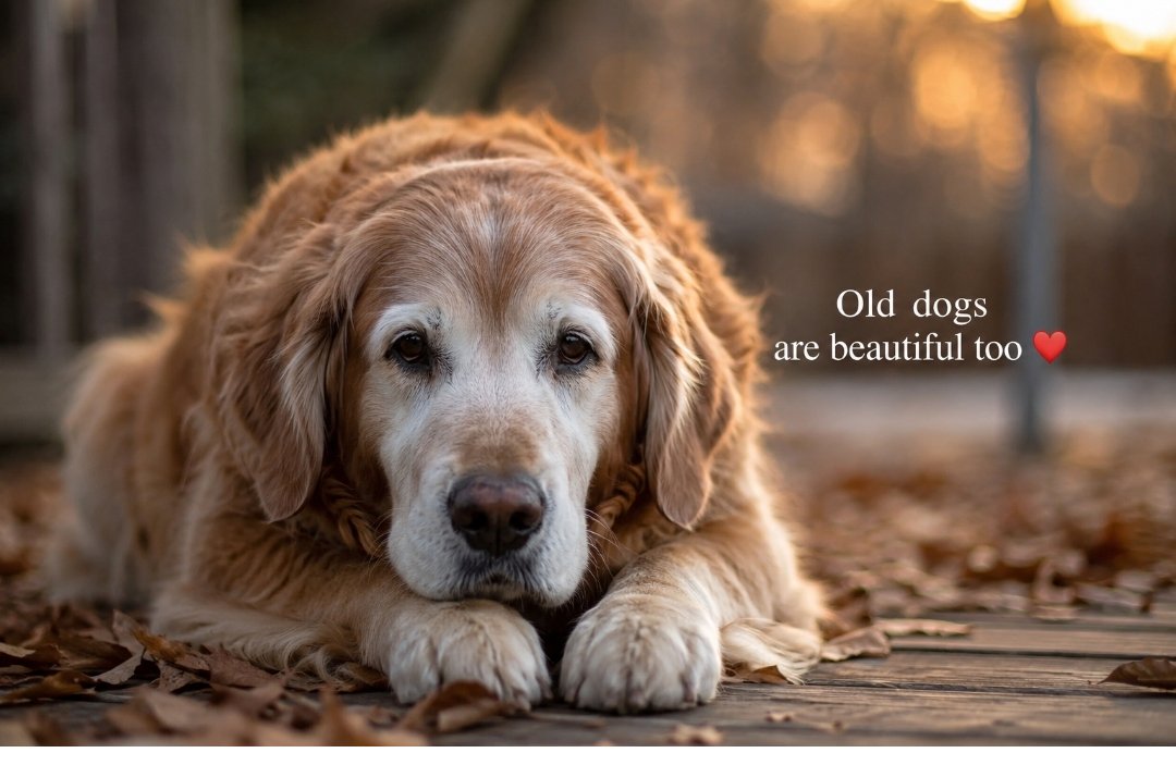 Dogslove404's tweet photo. Old dogs are beautiful too... never forget that. ❤️ https://t.co/ajCXjItskZ