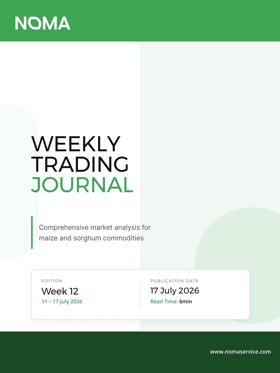 NomaServiceC's tweet photo. Week 12 Trading Journal is here! 📈
Swipe through for key updates on commodity prices, market trends, and how trade is moving across major corridors this week. https://t.co/nFsLEvNEph