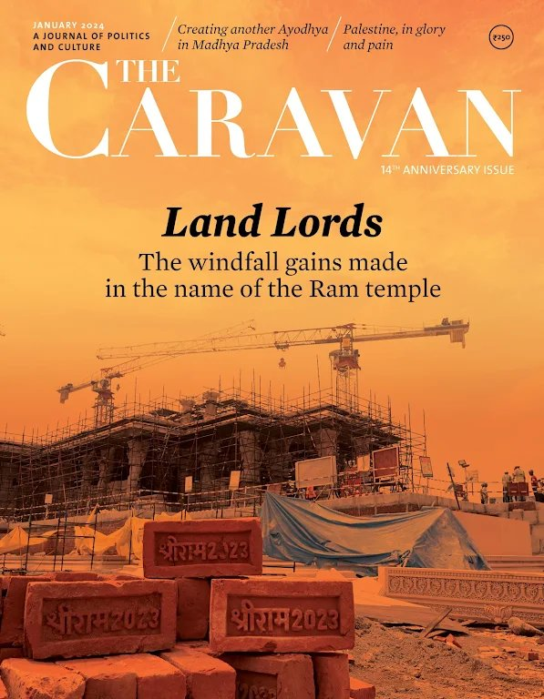 thecaravanindia's tweet photo. #AyodhyaRamMandir | The opacity around Ram Janmabhoomi Teertha Kshetra’s dealings is unsurprising, given how the Modi government has operated over the years.

The RJTK overpaid for land and subverted usual procurement procedures, allowing intermediaries to make windfall gains, even as the government obstructed all attempts at seeking transparency and the institutions meant to hold it to account gave it a clean chit under questionable circumstances.

That this corruption was carried out in Ram’s name highlights the hypocrisy of the Hindu Right but is not surprising either, given how lucrative the business of religion is in India and the political capital Modi has already accumulated through displays of piety.

While the processes by which the land was acquired to construct the Ram temple will soon be forgotten in the pageantry surrounding its inauguration, they serve as an instructive episode on what progress looks like in Modi’s New India.

Read the full report by Sagar from January 2024, on the windfall gains made in the name of the Ram temple:
https://t.co/pvq2MmVbrH