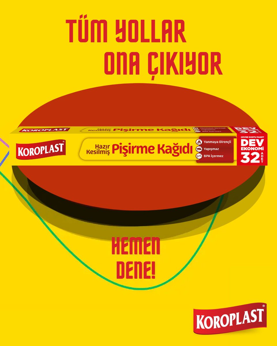 koroplast's tweet photo. Mutfakta tüm yollar tek bir şampiyona çıkıyor: Koroplast Pişirme Kağıdı! 🏆

#Koroplast #FinalMaçı #MaçMenüsü #PişirmeKağıdı https://t.co/5PhUvEKXvT