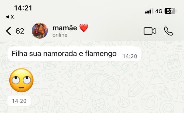 evllyy's tweet photo. lembrando quando contei pra minha mãe que tava namorando e a maior preocupação dela era se ela era flamenguista https://t.co/NX0b4c8Qrv