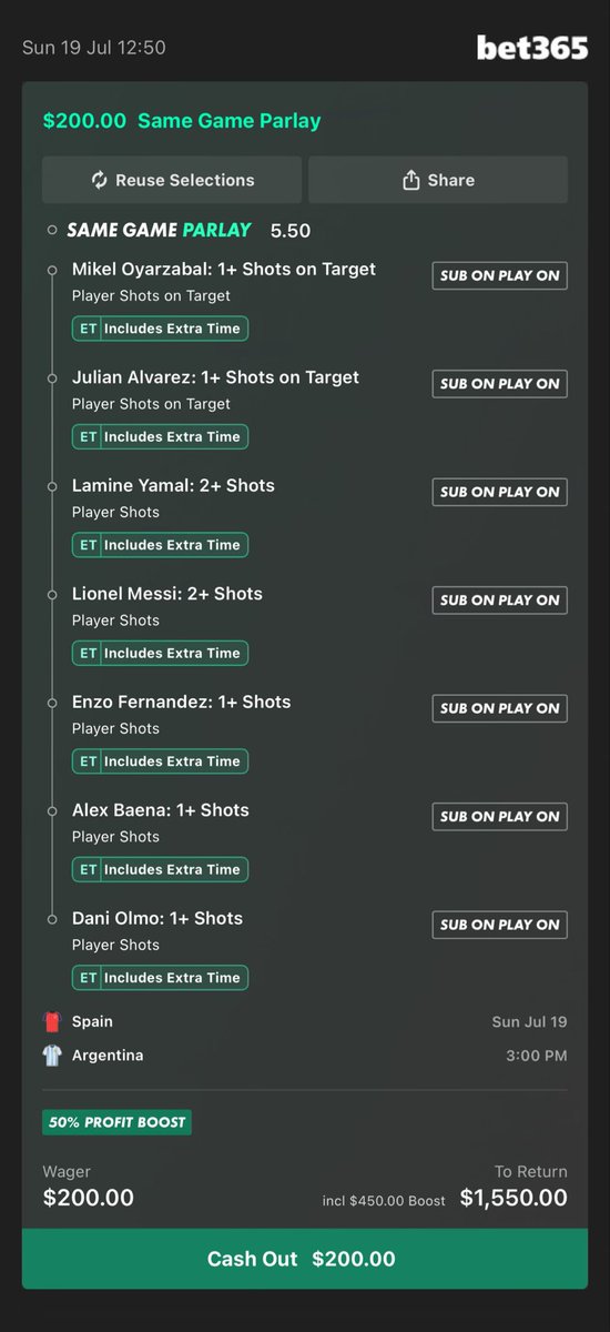 Pickwith456's tweet photo. World Cup Final Parlay ⚽️

(+700) 

Leave a like if you’re tailing. https://t.co/Pg8kDln4F4