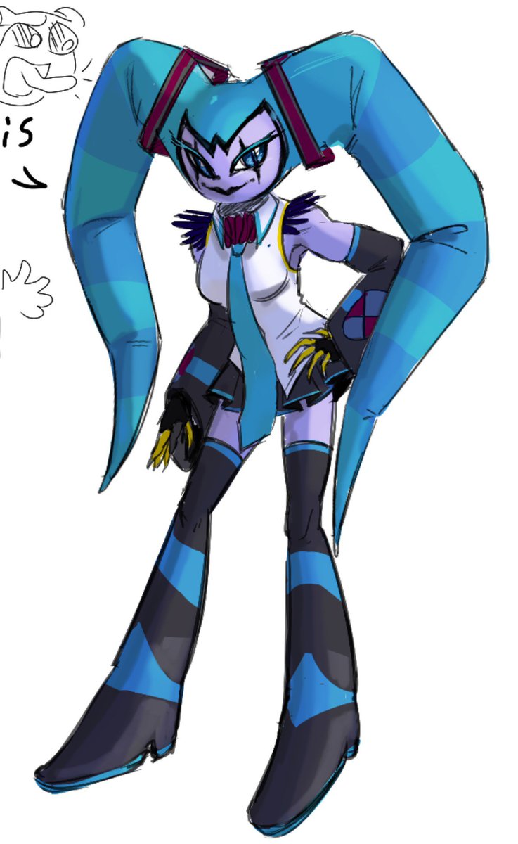_Wildrow_'s tweet photo. Hatsune reala on magma lol https://t.co/g4piIYgowt