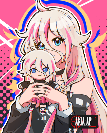 IA with IA plush! 💖 go grab her before the pre-order closed! ✨