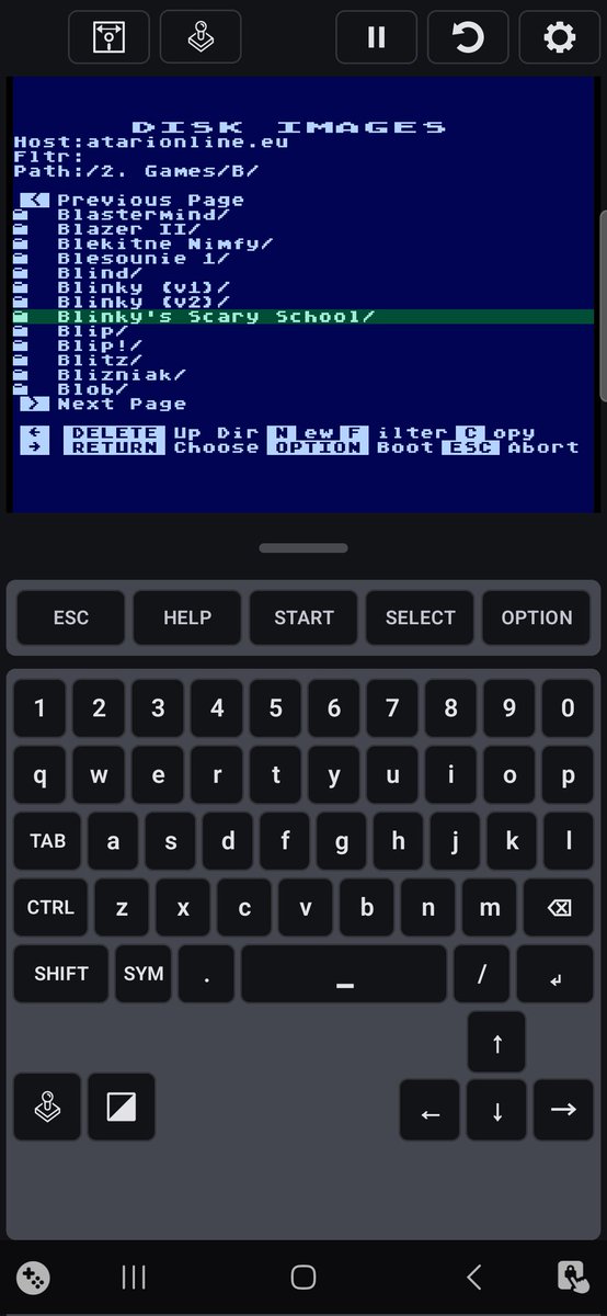 SmilerB9's tweet photo. If you like #retro #Atari #computers, the #FujiNet800 #online #Atari800 #emulator for #android is worth a look π
https://t.co/RpgPSnEIfw
No need to #download #games as can select from a list on the #application π
I #recommend this #app π
#RetroGames #RetroGamer https://t.co/JYVsG5hNil