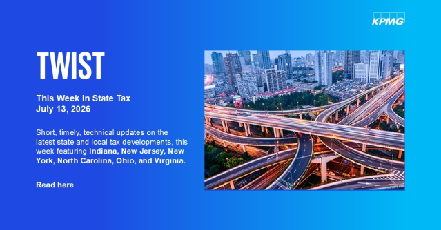 JoeBailitz's tweet photo. The latest TWIST - This Week in State Tax - covers state tax news in Indiana, New Jersey, New York, North Carolina, Ohio, and Virginia. Read the details here. #TWIST #StateTax https://t.co/7oSuIbHTV6 https://t.co/KO1DUDuCd6
