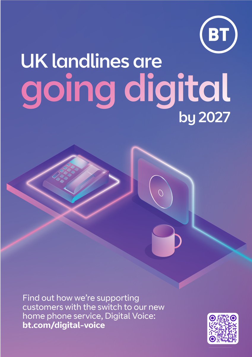 MidLibraries's tweet photo. Landlines are changing, and the UK’s telephone network is going digital by January 2027. 📞

Find out how they are supporting the switchover to the new home phone service, Digital Voice, in your local #Midlothian area here: https://t.co/8Xau5eS2Zo https://t.co/qYJulpkADi