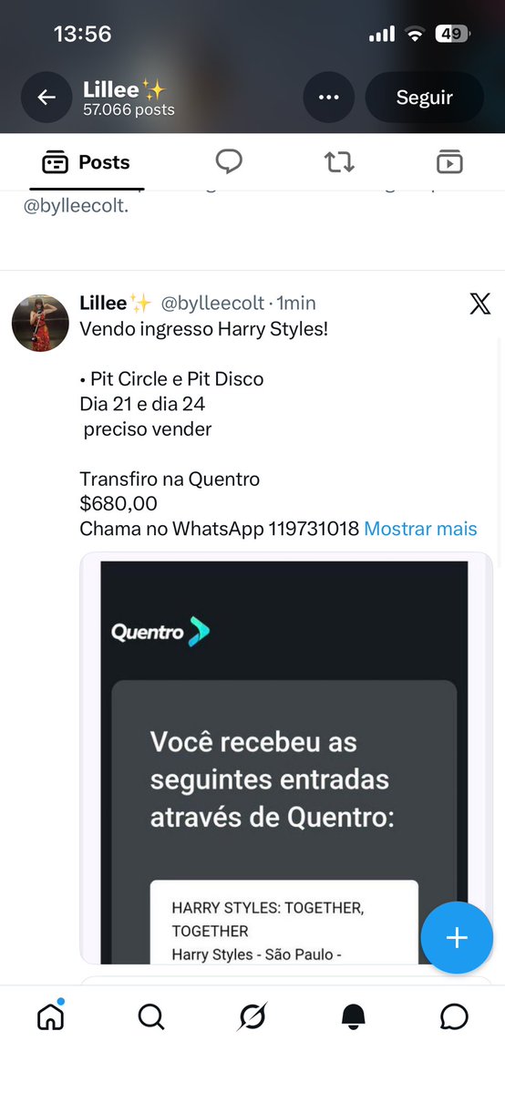 thalovestay's tweet photo. esse perfil @bylleecolt está dando golpe!!!!! Ela “faz” todas comprovações e depois bloqueia! NÃO CAIAM !!!!! tomara que tu faça bom proveito do dinheiro e continue miserável na vida https://t.co/64tq3UK1qh