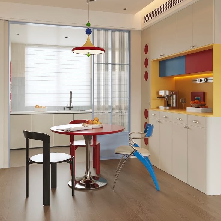 viutiwul's tweet photo. Colorful dinning area inspo https://t.co/mNWZZ0F1Nb
