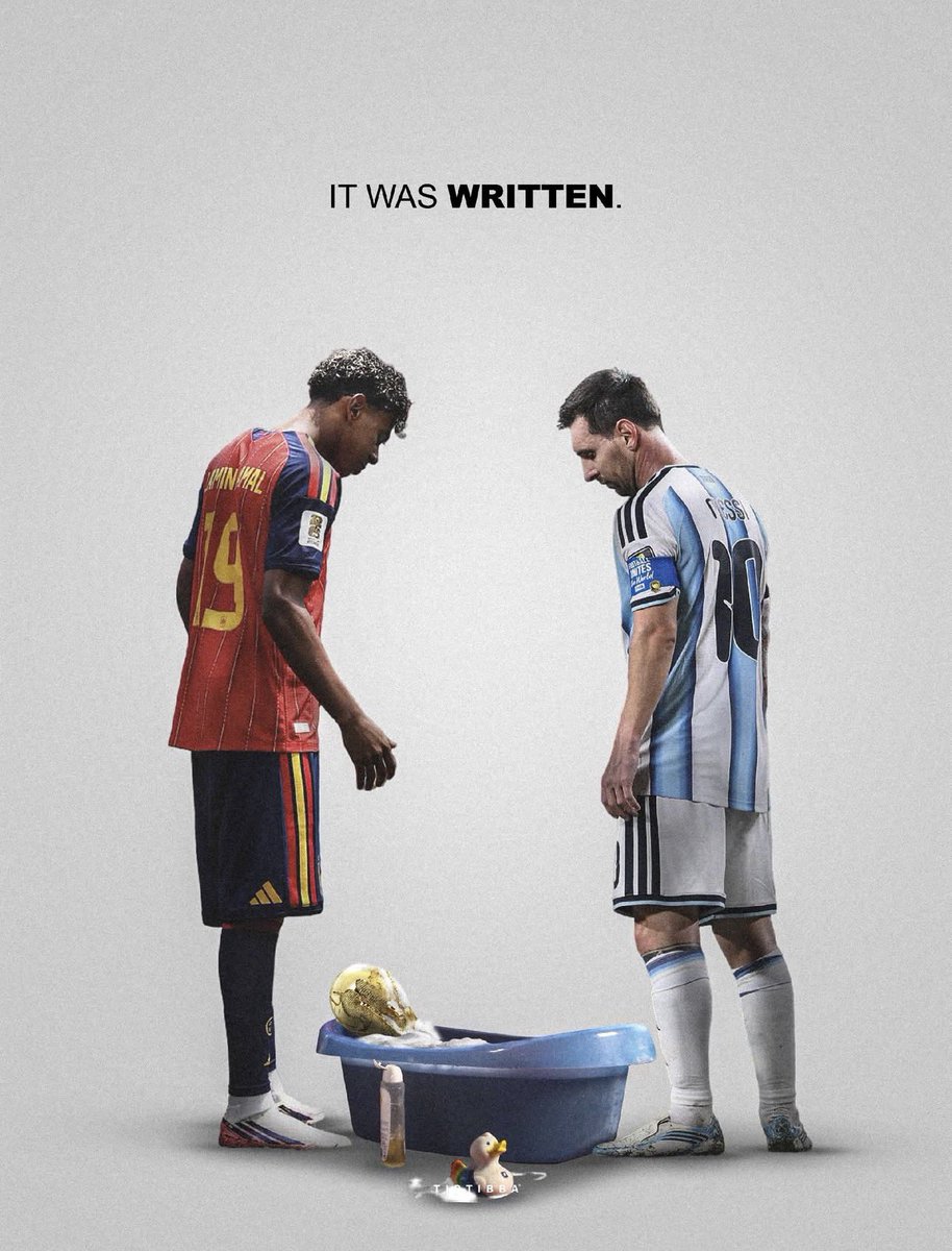 Saudfh2001's tweet photo. الليلة بنشهد تاريخ في نهائي كأس العالم

احد اجمل واعظم القصص في تاريخ كرة القدم واللي راح نبقى نتداولها في الاعوام القادمة

ليونيل ميسي ضد لامين يامال
لأول وآخر مرة على الاطلاق
مواجهة لمرة واحدة في العمر 
 #نهايي_كاس_العالم_2026 https://t.co/dhP3JrGkoa