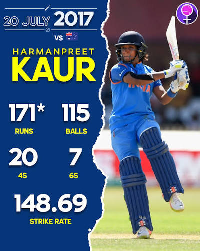 SHILPESH16's tweet photo. July 20, 2017- #Har Waqt Strong Hamari captain @ImHarmanpreet scored record-breaking knock of 171 not out off just 115 balls. @BCCIWomen @imfemalecricket @WomensCricCraze @WomensCricZone @StarSportsIndia @Thewomencricke1 #9 Years of record Breaking inns @ImHarmanpreet https://t.co/qbNfwNNopf