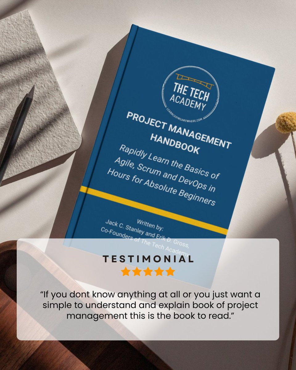 TheTechAcad's tweet photo. Strong projects begin with strong planning.
Get your copy: https://t.co/oV7UpxJWhD
#thetech.academy #codeschool #techjob #softwaredeveloper #learntocode #computerprogrammer #computers #tech #codingbook #techbook #technologybasics https://t.co/2p8QzCrkFk