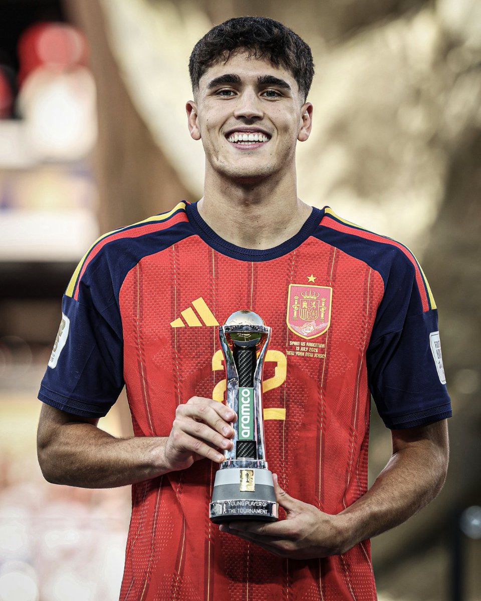 kwekuedilson's tweet photo. Pau Cubarsi wins YOUNG PLAYER OF THE TOURNAMENT Award at the 2026 World Cup. https://t.co/t2rv9ELeOo