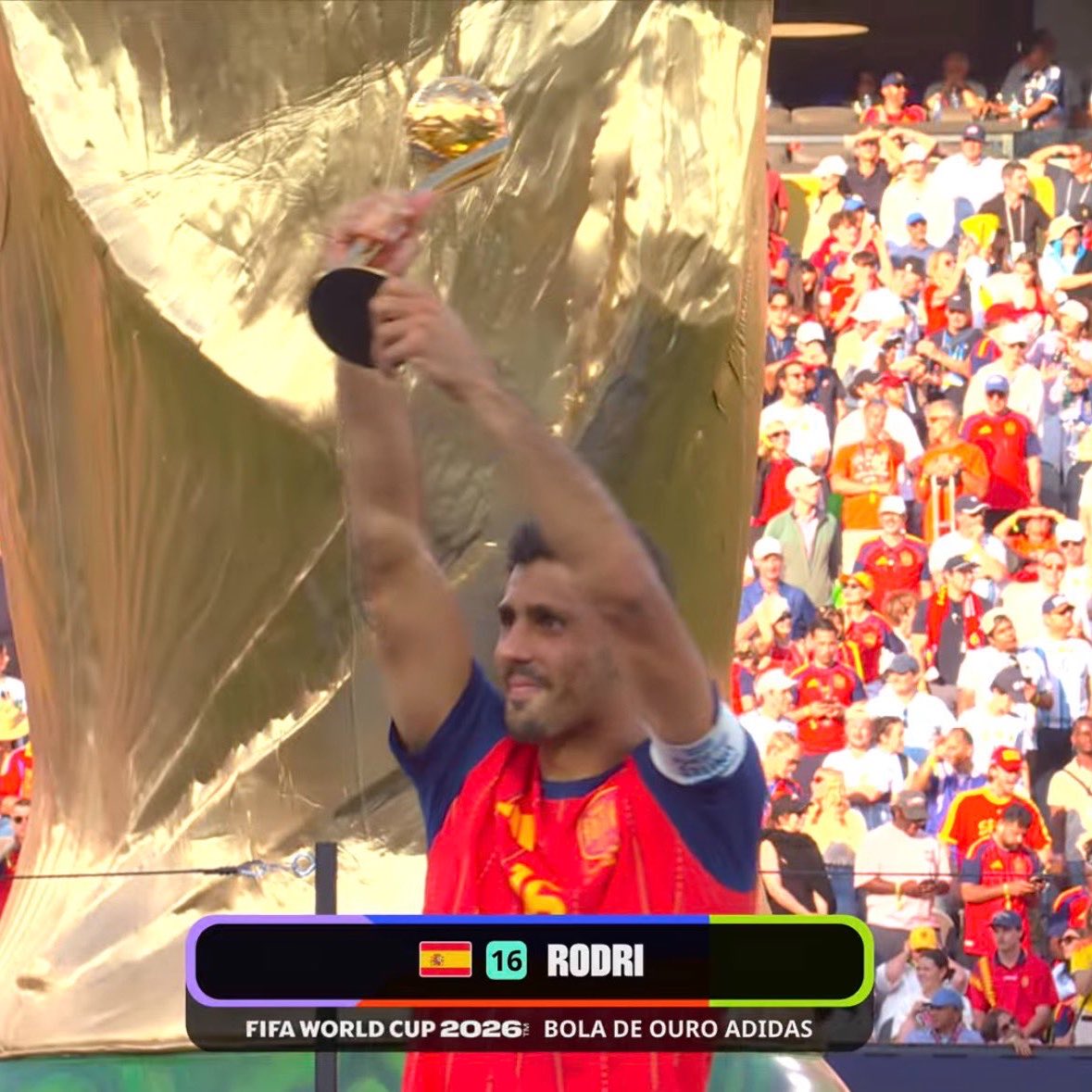 City_hq's tweet photo. 🚨 𝗢𝗙𝗙𝗜𝗖𝗜𝗔𝗟: Rodri has been named 2026 #FIFAWorldCup Player of the Tournament. 🇪🇸👑 https://t.co/1cUSIvlcR9