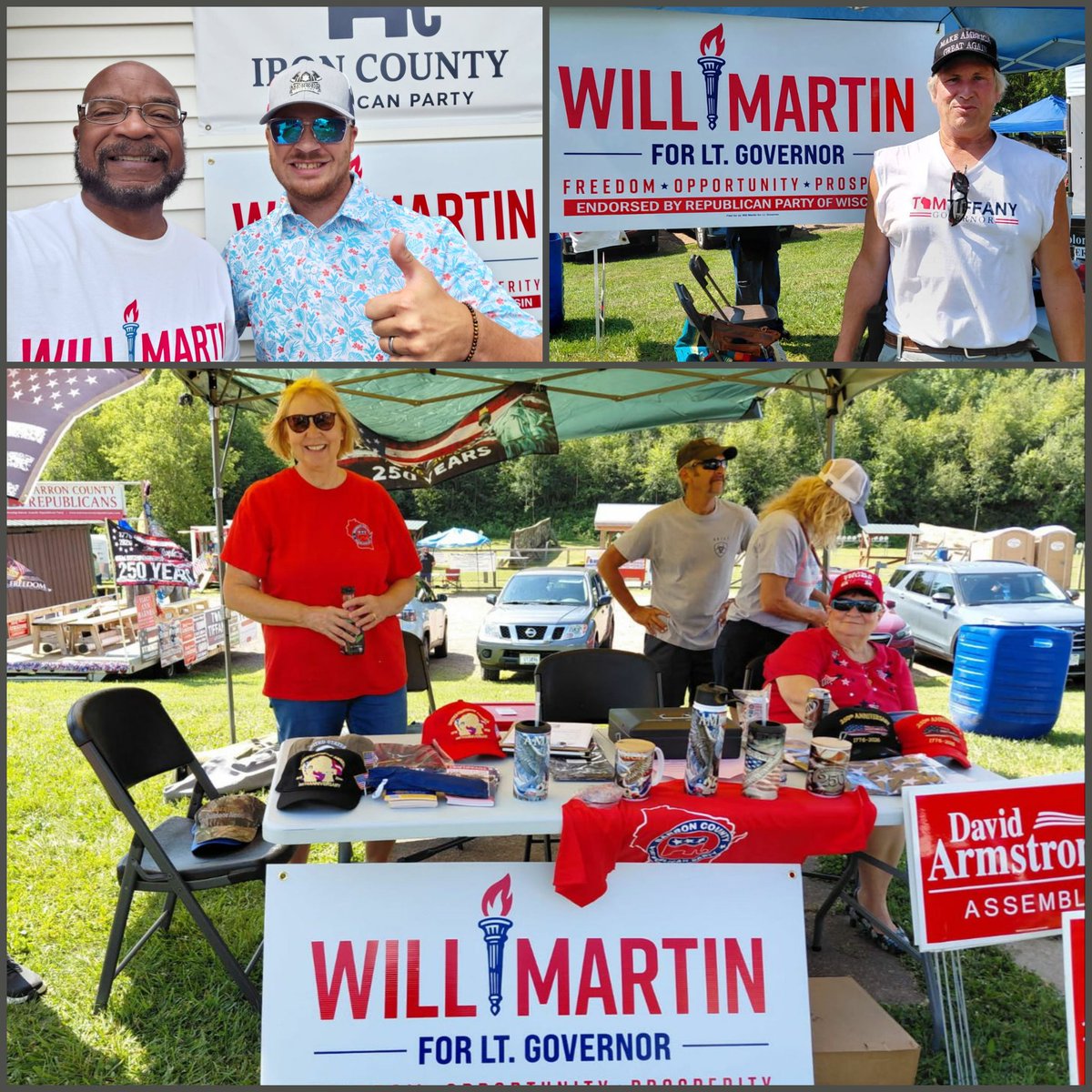 willmartinWI's tweet photo. AFTER 100,000 MILES ACROSS WISCONSIN, MY BLUESMOBILE &amp; I KEEP ROLLING! From Barron to Iron &amp; Langlade Counties &amp; places between, we are campaigning across our beautiful Badger State this weekend!

EARLY VOTE: July 28th 
PRIMARY ELECTION: August 11th 
https://t.co/MO4ZbEJduf https://t.co/1uVHZsreMR