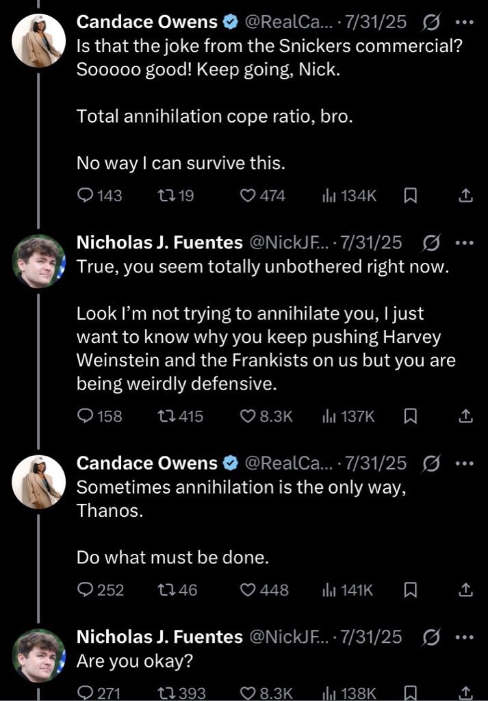 indygroyper's tweet photo. Or, for a more embarrassing example on why Candace depends on friendly interviews…. https://t.co/og4Ea1MwrI
