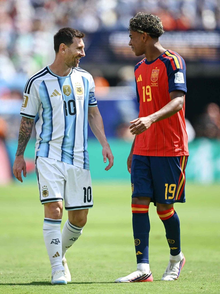 TeeMhazo's tweet photo. Congratulations Spain 

Yamal 🏆
Messi Godfather https://t.co/T6YoXqWRWJ
