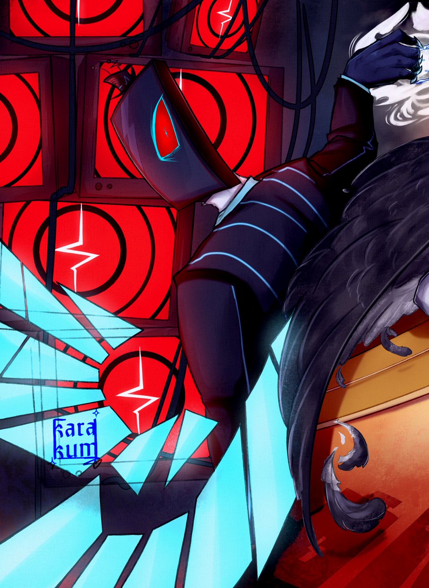 karakum_'s tweet photo. yippee yippee!!! I can finally post this big art that was for Hazbin Hotel s2 Zine!!!
#HazbinHotel #HazbinHotelFanart #HazbinHotelVox #HazbinHotelLute #HazbinHotelAdam #guitarspear

full version in comms https://t.co/QfDNsTosnO