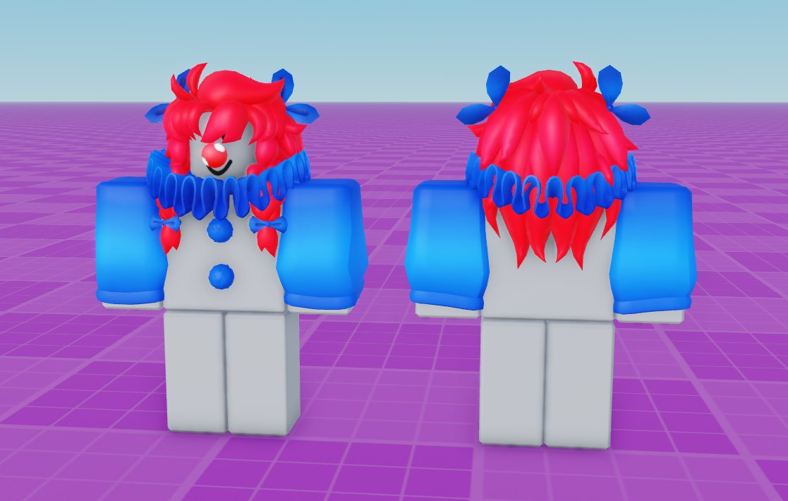 Gloom_wood3D's tweet photo. MOE INSPIRED UGC!!!!
I HAVENT SEEN A LOT OF CLOWN STUFF THAT FITS FOR MY MOE COSPLAY SO I DECIDED TO MAKE SOME!!!!!
ILL UPLOAD IT LATER TODAY :o)
Concept by: @paweves
#areject #robloxugc https://t.co/7IAqgm1H9n