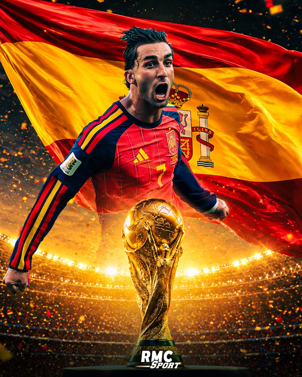 RMCsport's tweet photo. 🌟🌟 🇪🇸 L'ESPAGNE REMPORTE POUR LA 2E FOIS DE SON HISTOIRE LA COUPE DU MONDE !

Le football a gagné ce soir. 🫡

Ferran Torres devient le héros de toute une Nation 😍 https://t.co/1LkCvBL8g8