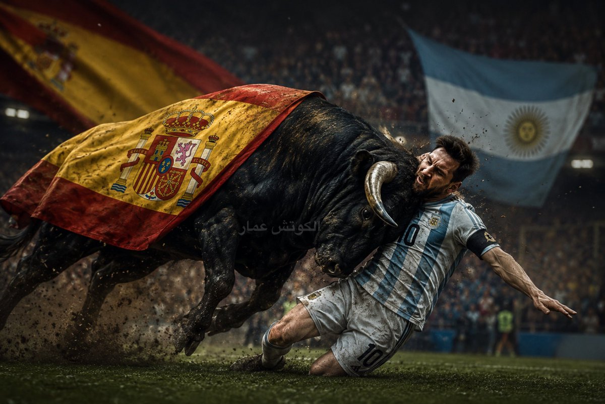 3m__s's tweet photo. هذا حجمك يا ميسي اذا قابلت منتخب قوي تختفي ولا كانك موجود في الملعب حاولوا يدفوك ويعطوك البطولة

الجزائر - الاردن - الراس الاخضر - مصر ( وسرقة التاريخ ) - سويسرا !!!

اسبانيا قزمت الارجنتين وكانها تلاعب احد اطفالها الصغار .. الثور الاسباني نطحهم وكسب البطولة بجدارة مطلقه🐃🇪🇸♥️ https://t.co/YJCEGgpFTp