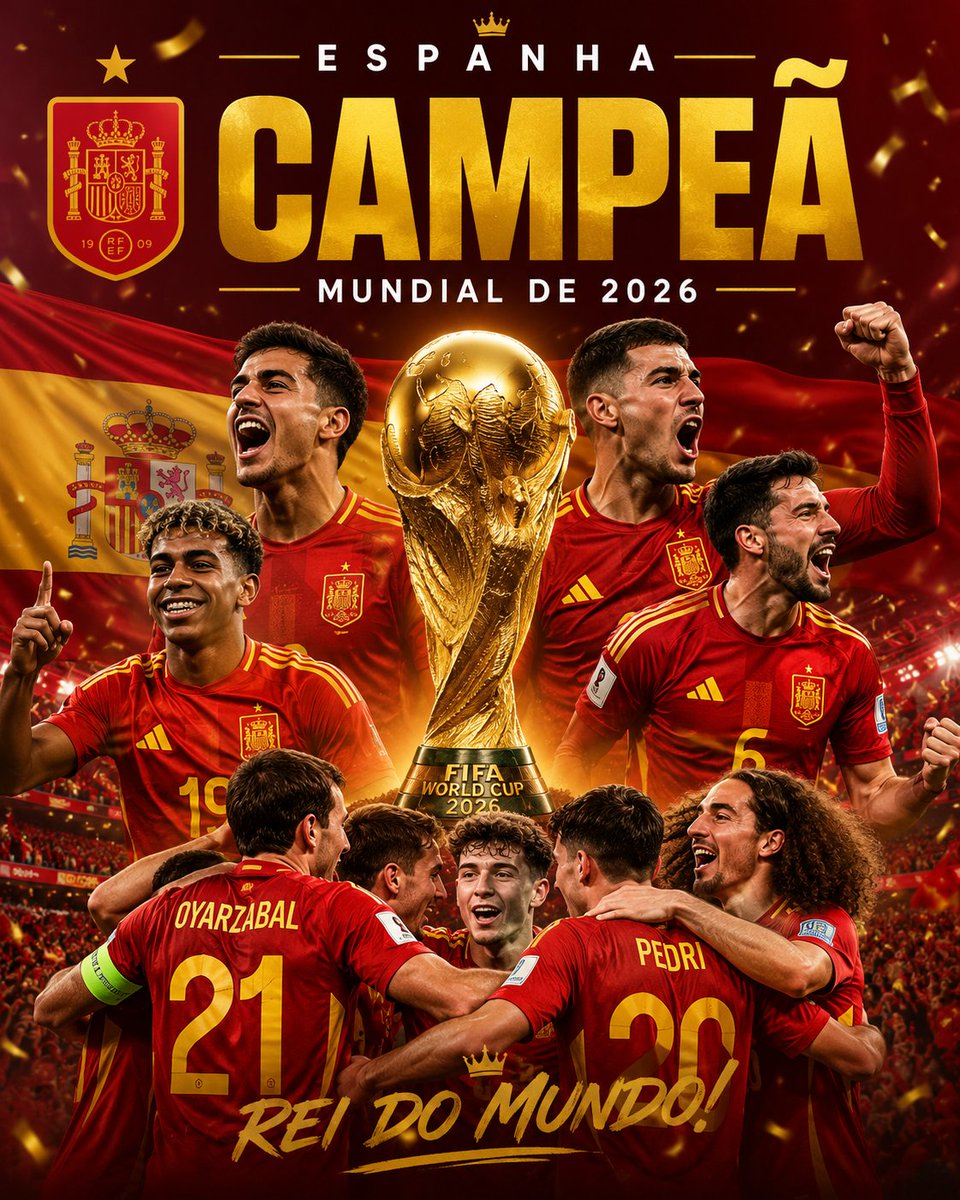 focalizeofc's tweet photo. ESPANHA CAMPEÃ MUNDIAL DE 2026 https://t.co/6g32AO8gVE