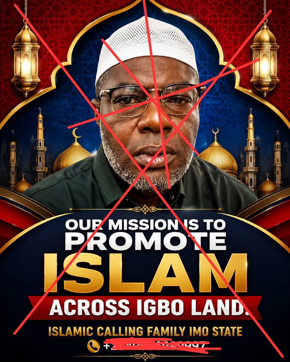 CitizenObs's tweet photo. When the world is moving towards technology and innovation, there's one idiot somewhere whose dream is to spread Islam in Igboland.

Say NO to the Islamisation agenda in Igboland. Beware of Fulani Jihadists and educate your loved ones.

Support #Biafra, #IPOB, #DOS https://t.co/8khF0rUxCF