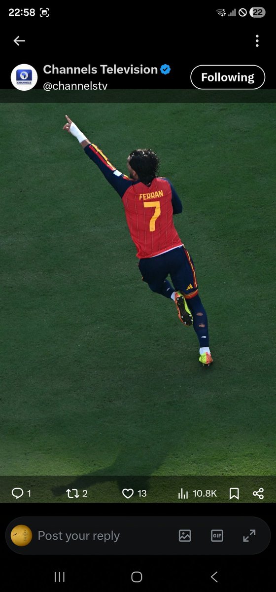 feelrichie's tweet photo. 🏆 🏆 🏆 Congratulations 🇪🇸 🇪🇸 🇪🇸 
World champions !!!!

#WorldCupFinal
#2026WorldCup
#EspArg https://t.co/heDMJYzMKw