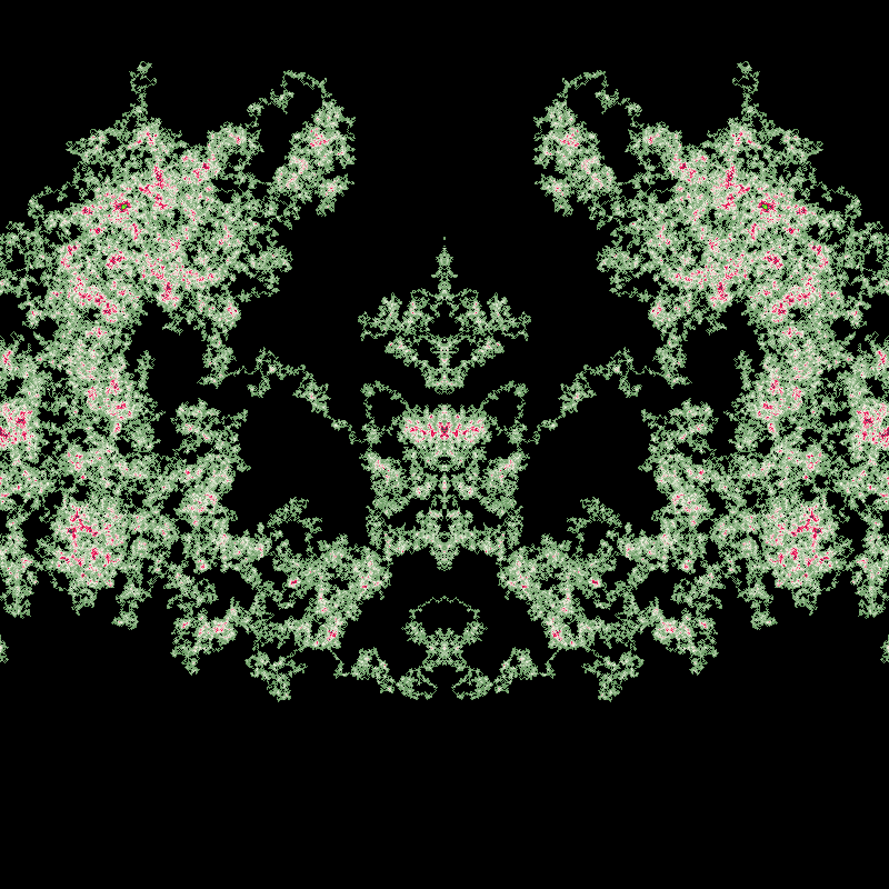 PatternRandom's tweet photo. Mirrored palettewalk
iterations=330786,levels=29,seed=707666516,cols=5,c1=699b62,c2=f3f5e5,c3=ec054a,c4=2a3c51,c5=74f71c
Extremely low: iterations=330786 (500000-2000000) https://t.co/jc3s4JF0x5