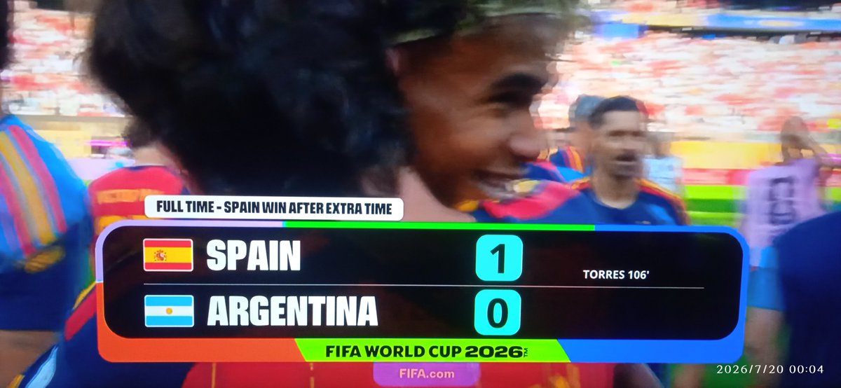s_prawy's tweet photo. 🇪🇸⚽🇦🇷 Zasłużyli. Zwyciężyła lepsza drużyna. Brawo Hiszpania. https://t.co/gOQ5alGeH3