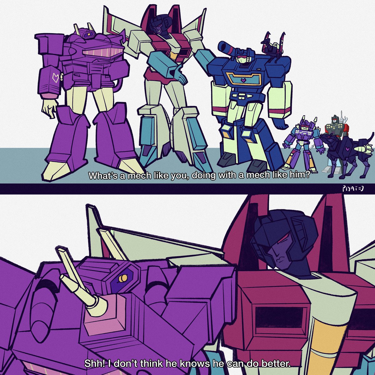 Piyat_tidaaaa's tweet photo. Shockwave needs to give himself more credit 💔

#transformers #shockwave #soundwave #starscream #wavewave https://t.co/XR8yooZm8R