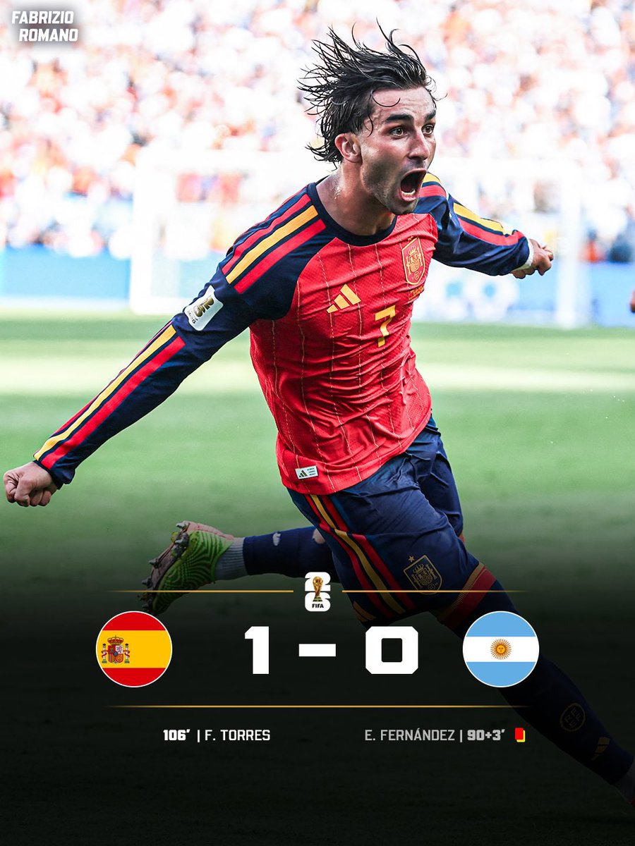 Vfynn_'s tweet photo. 🚨🗣️New: Messi on Argentina’s 1-0 defeat to Spain in the World Cup final:

Reporter: Leo, a heartbreaking night for Argentina. A 1-0 defeat in the World Cup final. What made Spain so difficult to play against?

Lionel Messi 🗣️: First of all, congratulations to Spain. They earned it. It’s painful because when you face a team that values the ball the way they do, you end up running far more than you play. You spend so much energy trying to win possession back that when it finally arrives at your feet, your legs already feel heavier. That’s football at the highest level.

“It’s a combination, but Spain deserve most of the credit. They don’t just keep possession, they make you suffer without it. Every player wants the ball, every movement creates another passing lane, and every pass has intention. They stretch the pitch when they attack, then close every space the moment you recover it.

As an attacker, those are the hardest games because you keep making runs, looking for spaces, but the ball rarely reaches you. Not because your teammates don’t want to find you, but because Spain never allow the game to breathe. They dictate the tempo from the first minute to the last, and when a team controls the rhythm like that, they also control your confidence.

Football isn’t always won by the team that creates the most spectacular moments. Sometimes it’s won by the team that controls the silence between those moments. Tonight, Spain did exactly that. They played with composure, intelligence and personality, and they deserved to be world champions. It hurts because we know we could have offered more, but against a side of that quality, even the smallest drop in your level is enough for them to punish you.

—🎙️Mixed Zone