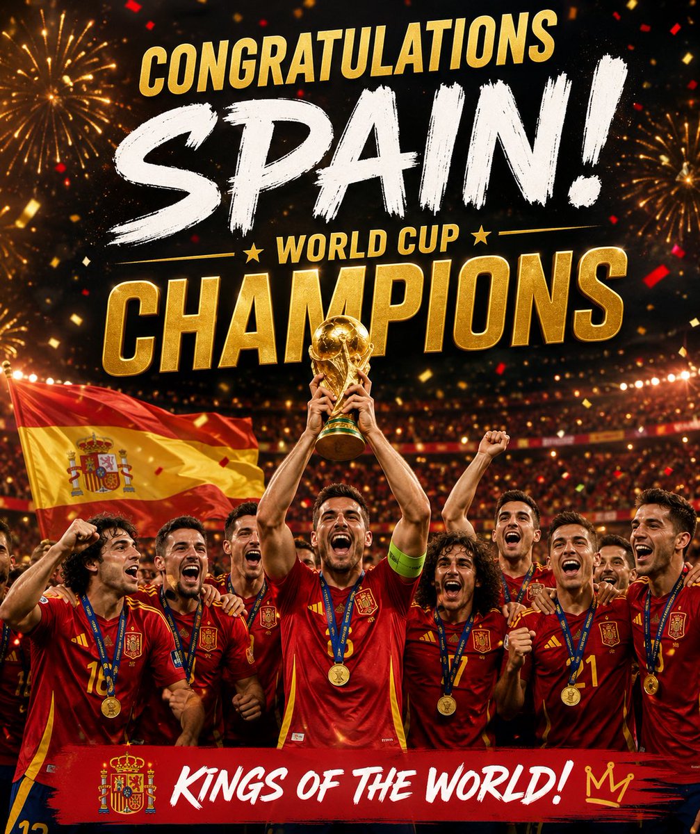 YeahNahSports's tweet photo. Thank you @FIFAWorldCup it’s been amazing. Congratulations Spain. https://t.co/nN9VPEKNoj