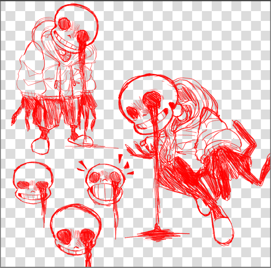 Dotleboss's tweet photo. doodle of an horror au inspired by OFF, it will have the whole undertale cast. #undertale #sans #undertaleau https://t.co/MJJaIOyT1u