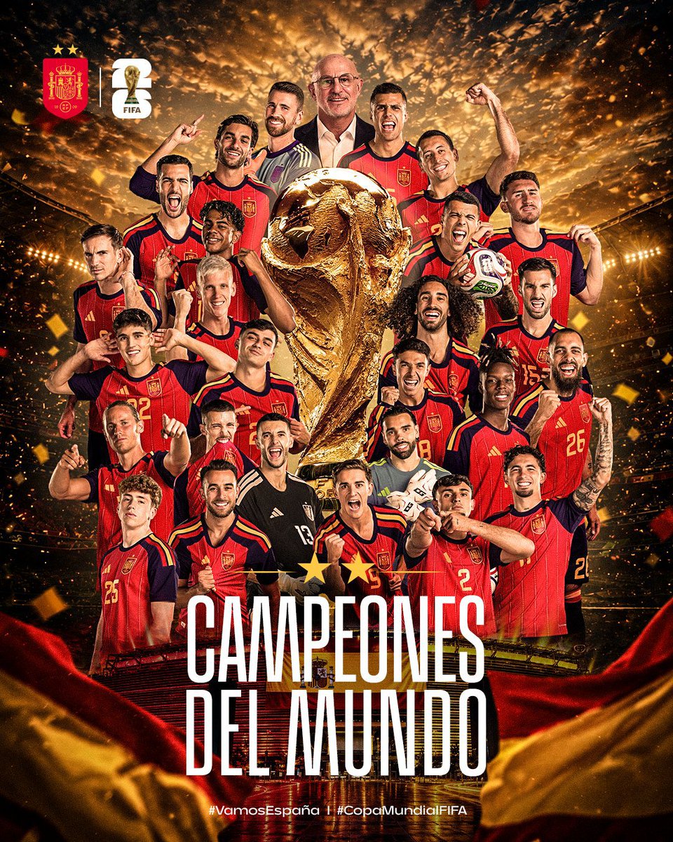 mibirrayvos's tweet photo. Para tod@s l@s que se están escondiendo en la cueva... 

🇪🇦 ⭐⭐

#España  #MundialDelFútbol2026 #Futbol #Soccer #CampeonesdelMundo #Spain #Mundial26 #RFEF #FIFA #WorldChampionship #EspañaArgentina https://t.co/VWlqli4cUu