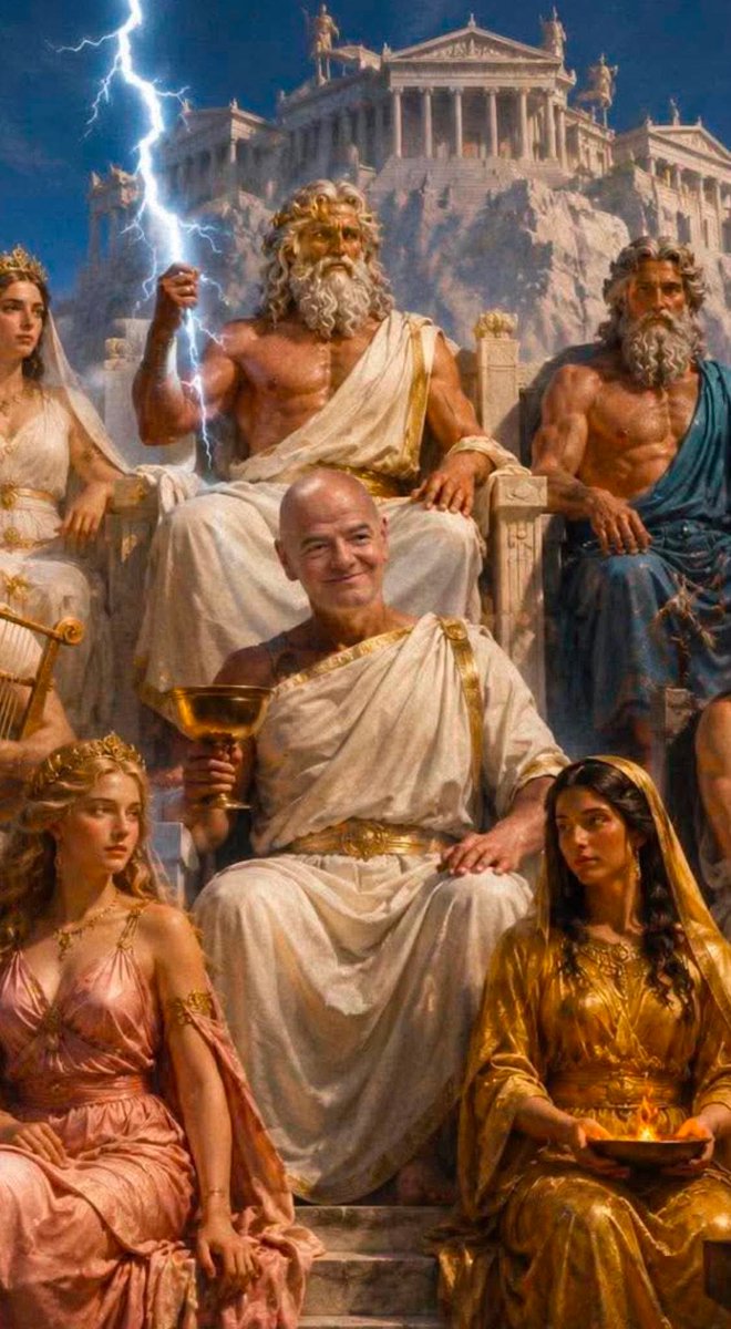 jessedonoe's tweet photo. Good luck Spain today.

It’s going to hard defeating Argentina and the Greek God Infantino. https://t.co/WVOqVtjitx