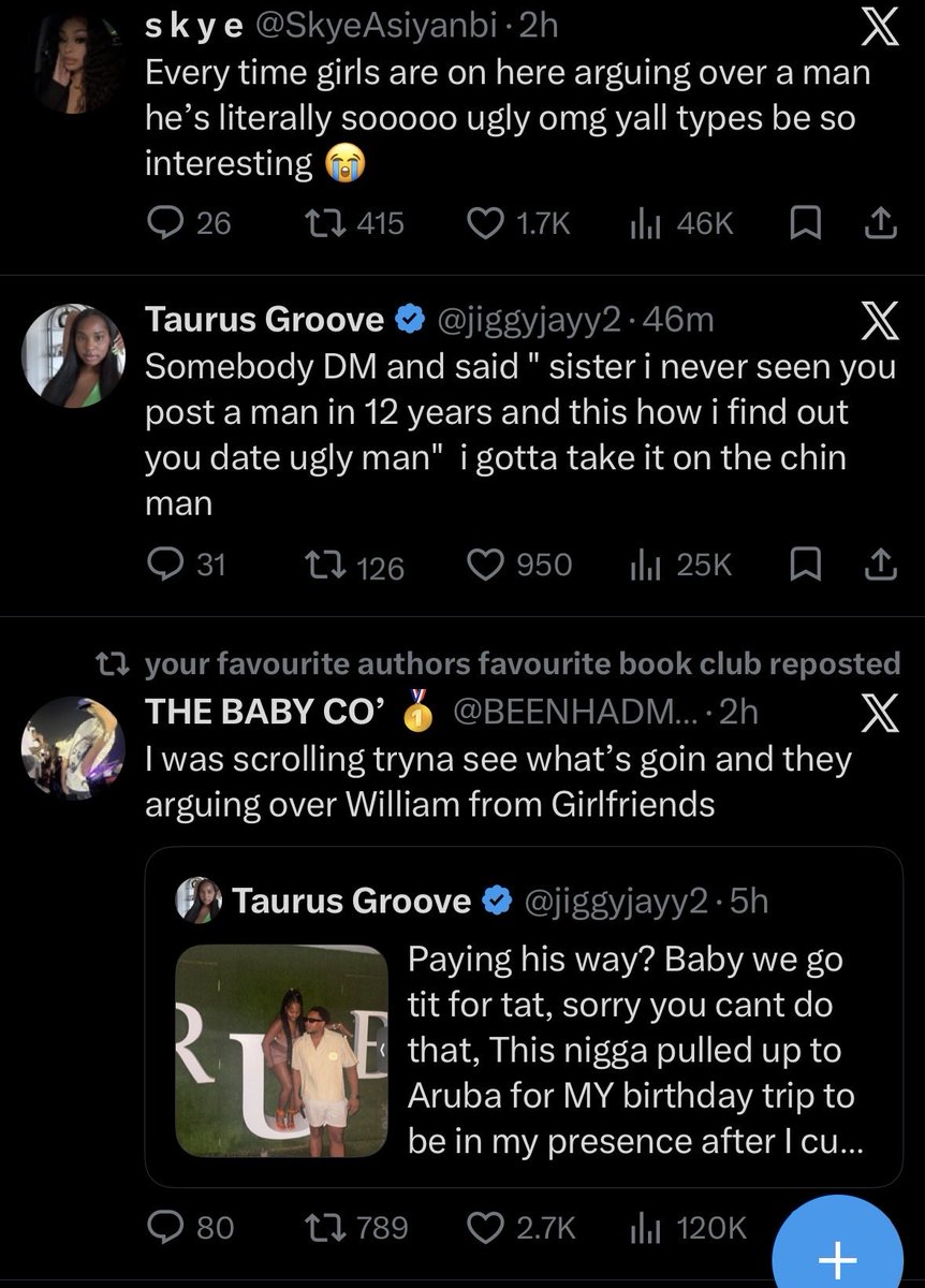 theehoochiemami's tweet photo. I just refuse to believe everybody dating and fucking fine niggas. A lot of the girls are in love with and living they best life with E.T.  Ain’t nothing wrong with that. https://t.co/7DdgJ50ZFB