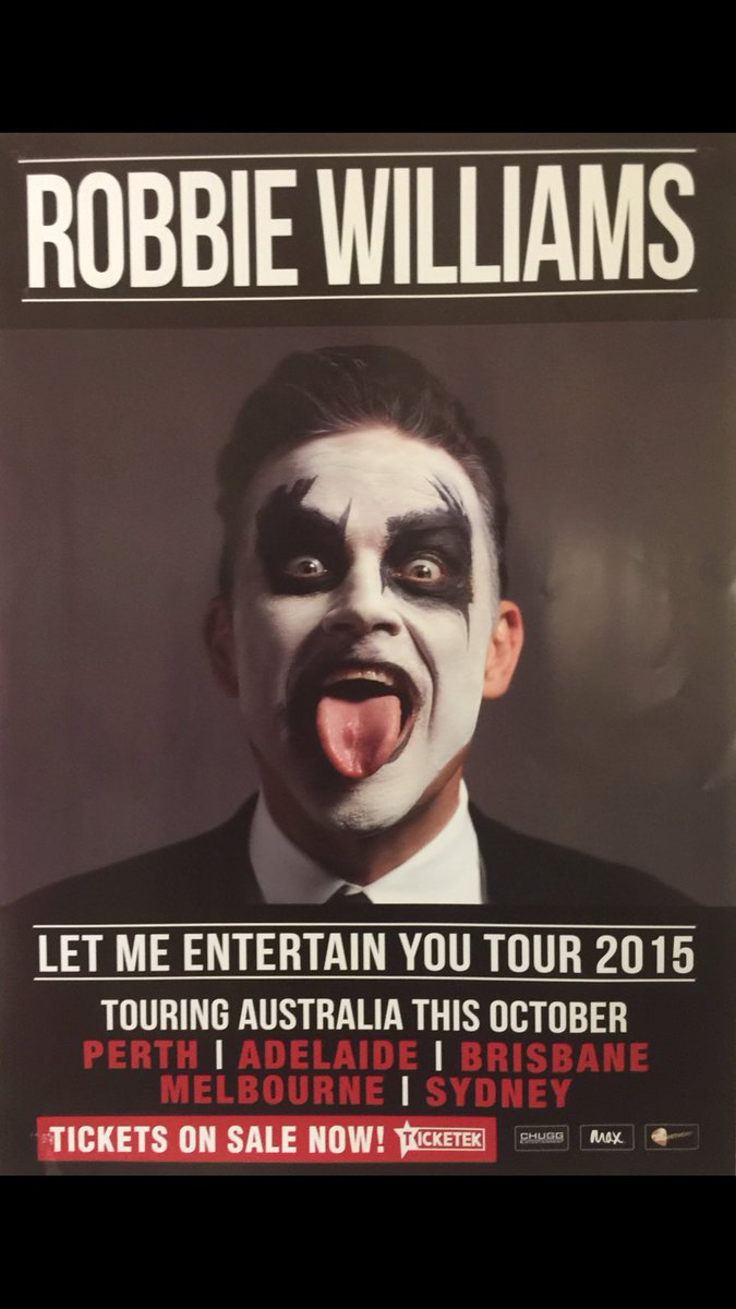genesimmons's tweet photo. Robbie Williams decided to dress up for one of his worldwide tours. Coolness. https://t.co/hZ8h7XblGC