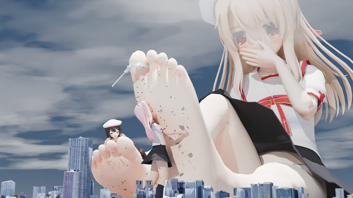 WKelarben's tweet photo. Delicious Illya
#giantess #GTS #MMD #巨大化 #クロエ・フォン・アインツベルン #美遊・エーデルフェルト #イリヤスフィール・フォン・アインツベルン https://t.co/uNW8Bfw6Wi