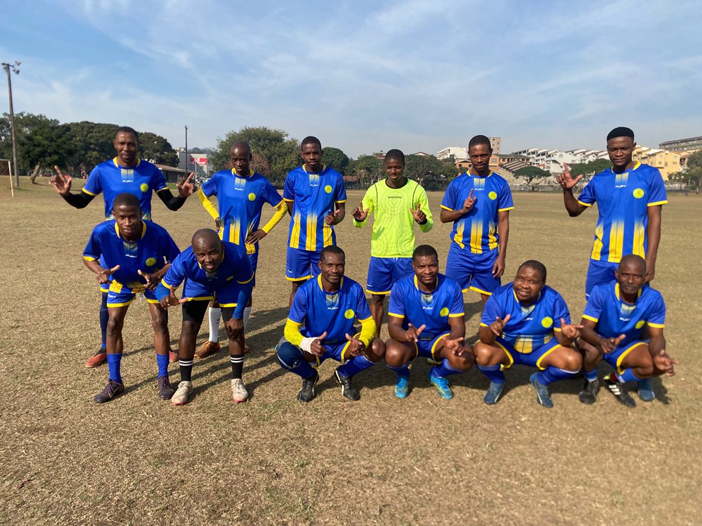 dbnbranch's tweet photo. HIGHLIGHT OF THE DAY:

Durban Branch players honoured their Soccer Fans Super League fixtures.⚽️💛

10:00 
Sundowns Fans 3 🆚 1 Pirates Fans

12:45
Keyridge United 3 🆚 0 Sundowns Fans

Let the Yellow Movement Continue Masandawana.👆🏻💛 https://t.co/NO3VpYGOzZ