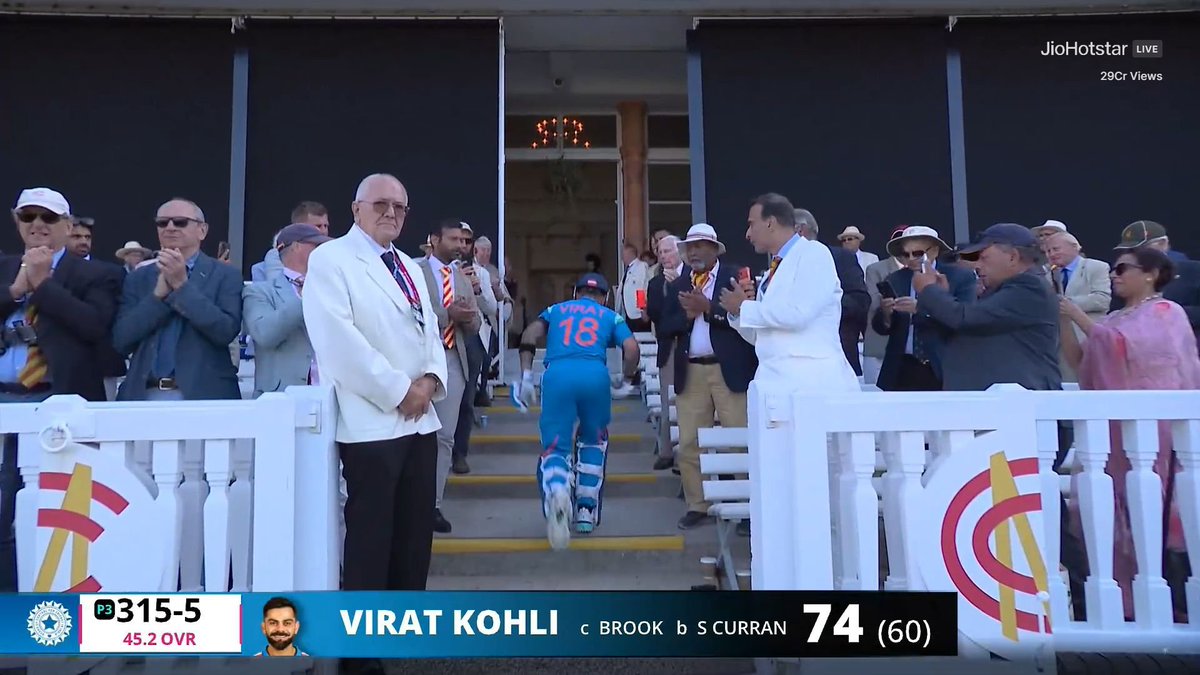Tweetwaz's tweet photo. Well Played King Kohli 👑 
Maiden fifty at the Home of Cricket 🏏
#INDvsENG https://t.co/i5gQ5GNMjq