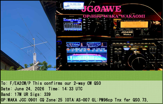 Mikel EA2CW | AE2CW tweet media