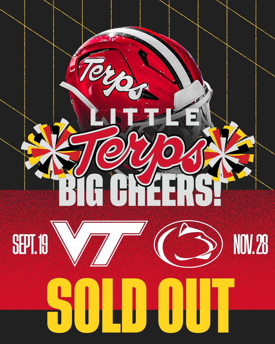 umterps's tweet photo. The Family Section is filling up fast! 🏟️🐢

There are still five home games left to take advantage of our Little Terps, Big Cheers offer and build your next Terps Football memory together.

🎟️ https://t.co/sZ71YJgw0C https://t.co/SbQj8MtvdG