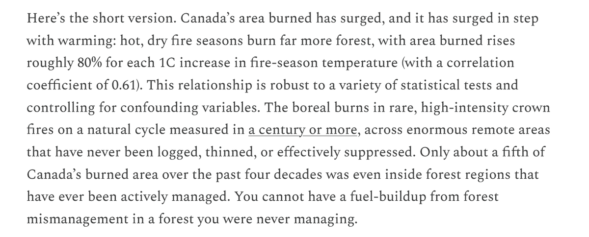 yield2yetis's tweet photo. Fire suppression can be a cause of increased fires in some forests but not for the vast, and largely never managed, Boreal Forest in Canada's north.

https://t.co/k5HaB03j9y

#cdnpoli #fire #WorthMoreStanding #FTrump https://t.co/FolZyD3FFY